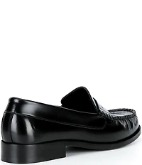 ALOHAS Rivet Leather Slip On Loafers