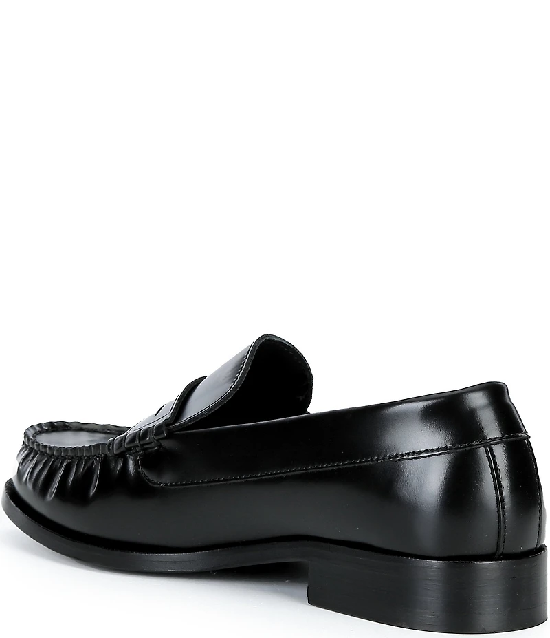 ALOHAS Rivet Leather Slip On Loafers