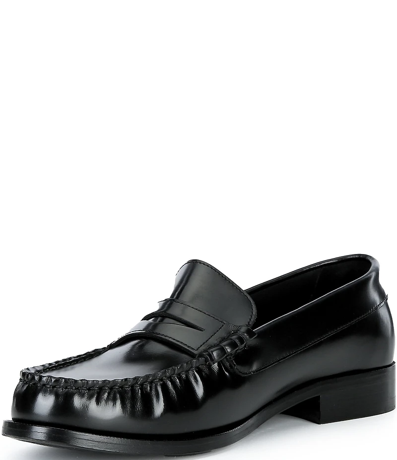 ALOHAS Rivet Leather Slip On Loafers
