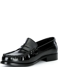 ALOHAS Rivet Leather Slip On Loafers