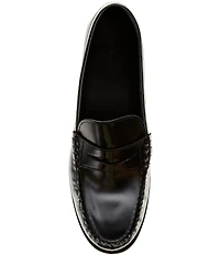 ALOHAS Rivet Leather Slip On Loafers