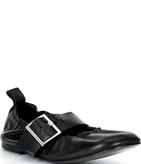 ALOHAS Sarea Leather Buckle Strap Ballet Flats