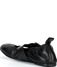ALOHAS Sarea Leather Buckle Strap Ballet Flats