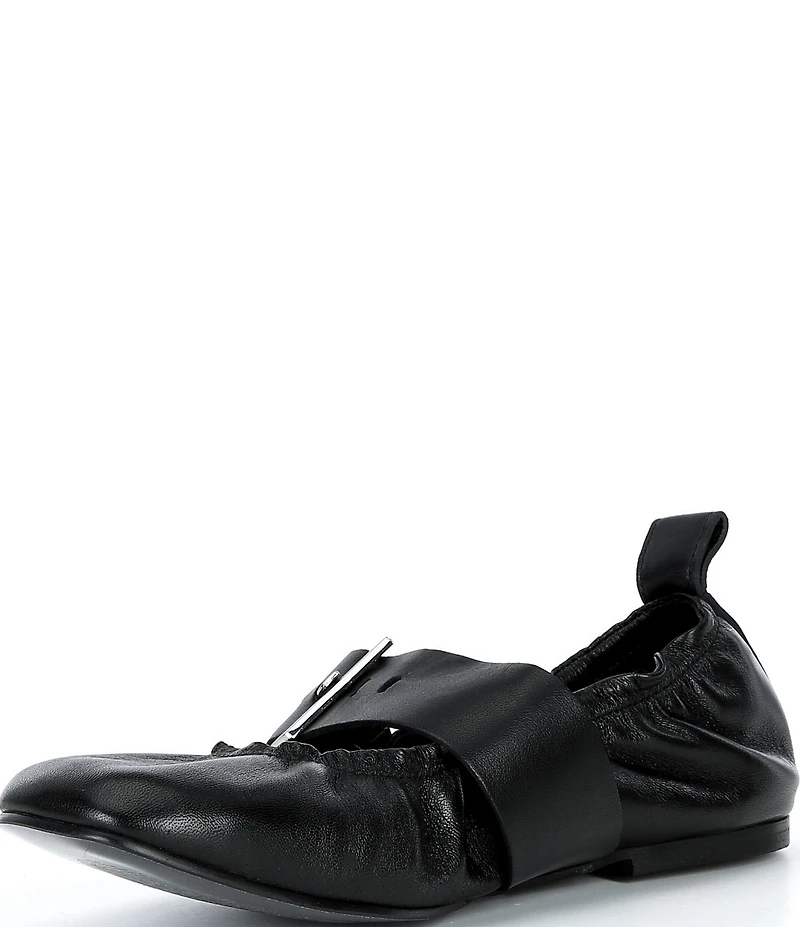 ALOHAS Sarea Leather Buckle Strap Ballet Flats