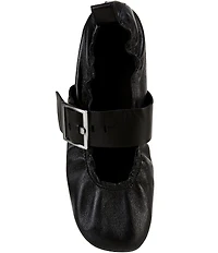 ALOHAS Sarea Leather Buckle Strap Ballet Flats
