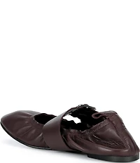 ALOHAS Sarea Leather Buckle Strap Ballet Flats