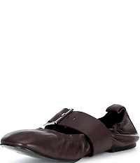 ALOHAS Sarea Leather Buckle Strap Ballet Flats