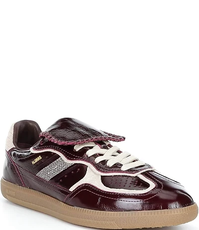 ALOHAS Tb.490 Club Patent Leather Lace Up Foldover Sneakers