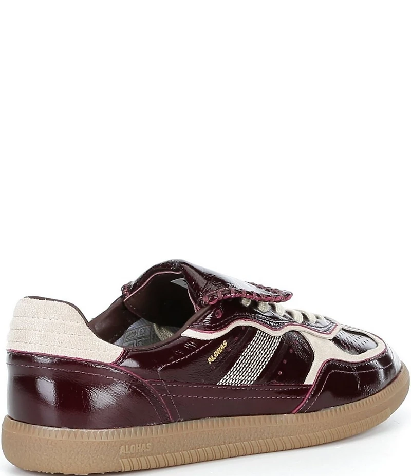 ALOHAS Tb.490 Club Patent Leather Lace Up Foldover Sneakers