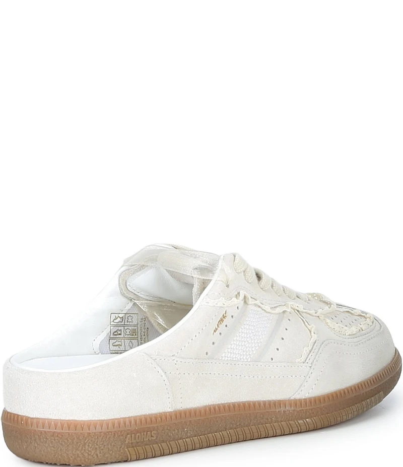 ALOHAS Tb.490 Crochet Suede Lace Up Sneaker Mules