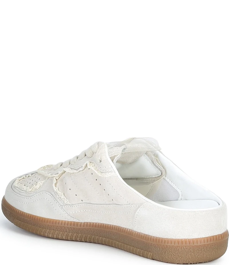 ALOHAS Tb.490 Crochet Suede Lace Up Sneaker Mules