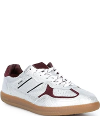 ALOHAS Tb.490 Grain Shimmer Leather Lace Up Sneakers