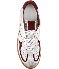 ALOHAS Tb.490 Grain Shimmer Leather Lace Up Sneakers