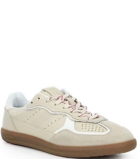 ALOHAS Tb.490 Rife Grain Leather and Suede Lace Up Sneakers