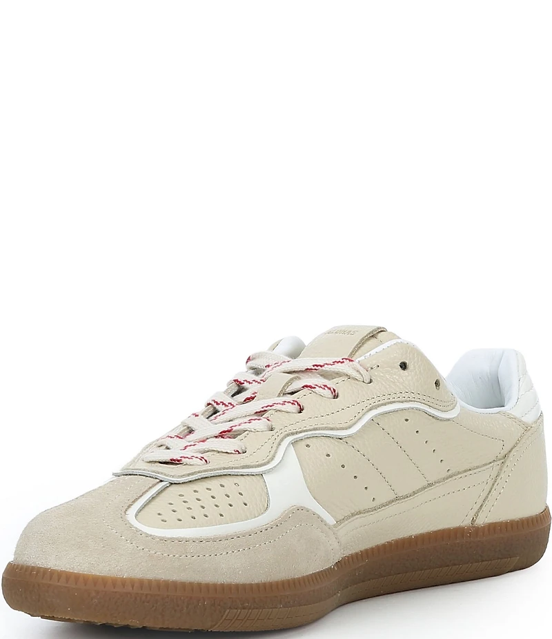 ALOHAS Tb.490 Rife Grain Leather and Suede Lace Up Sneakers