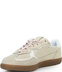 ALOHAS Tb.490 Rife Grain Leather and Suede Lace Up Sneakers