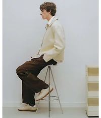 ALOHAS Tb.490 Rife Grain Leather and Suede Lace Up Sneakers