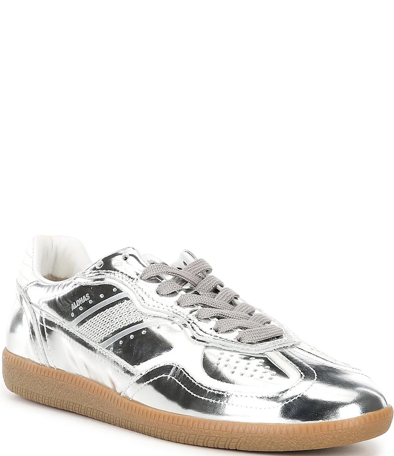 ALOHAS Tb.490 Rife Metallic Leather Lace Up Sneakers