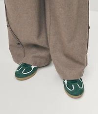 ALOHAS Tb.490 Rife Suede and Leather Lace Up Sneakers