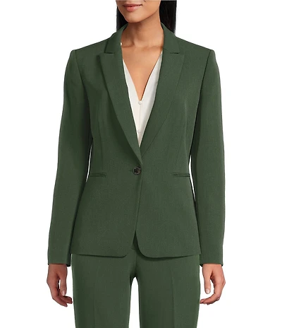 Alyssa Crepe Long Sleeve Collar Blazer