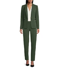 Alyssa Crepe Long Sleeve Collar Blazer