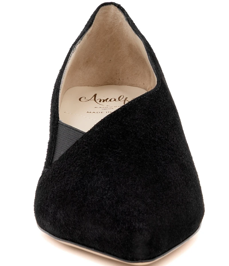 Amalfi Ammit Nubuck Suede Kitten Heel Pumps
