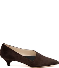 Amalfi Ammit Nubuck Suede Kitten Heel Pumps
