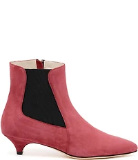 Amalfi Anubi Nubuck Suede Kitten Heel Chelsea Dress Booties