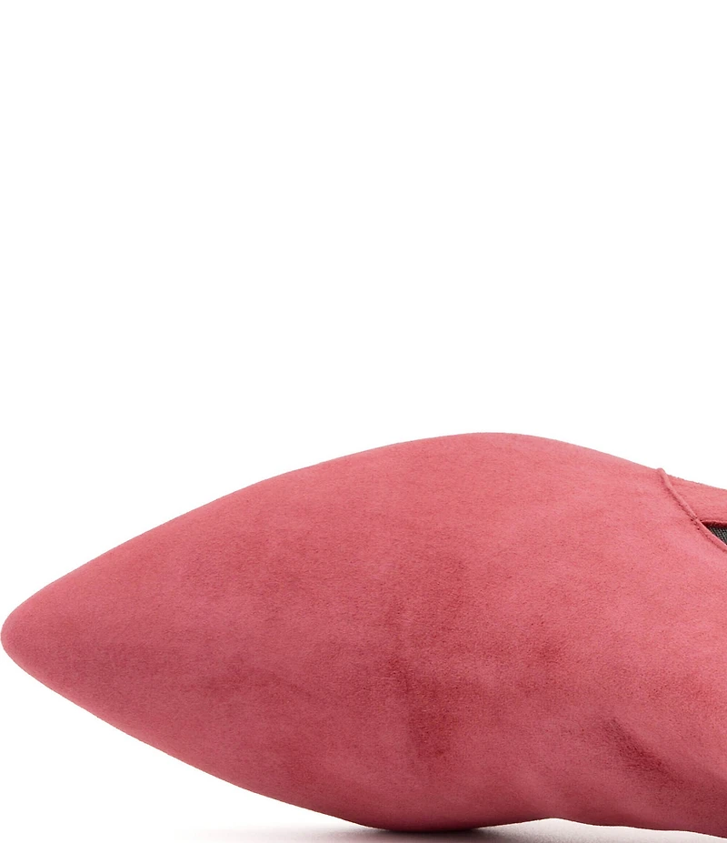 Amalfi Anubi Nubuck Suede Kitten Heel Chelsea Dress Booties