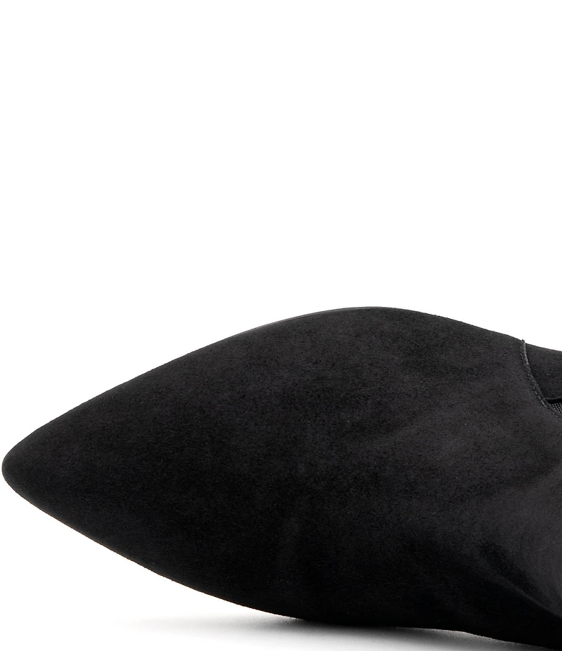 Amalfi Anubi Nubuck Suede Kitten Heel Chelsea Dress Booties