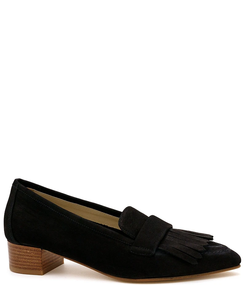 Amalfi Asti Suede Kiltie Loafer Pumps