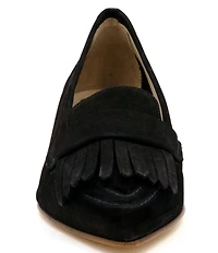Amalfi Asti Suede Kiltie Loafer Pumps