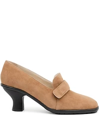 Amalfi Balzo Nubuck Suede Monk Strap Pumps