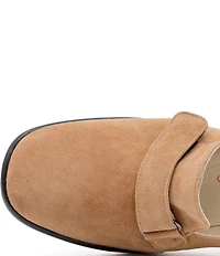 Amalfi Balzo Nubuck Suede Monk Strap Pumps