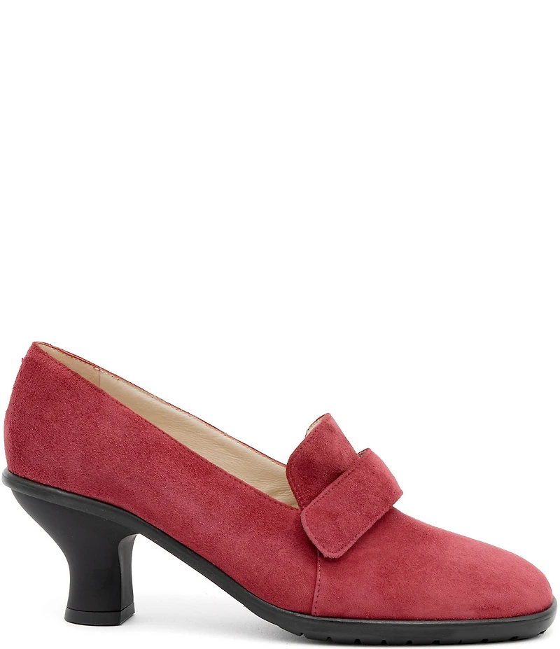 Amalfi Balzo Nubuck Suede Monk Strap Pumps