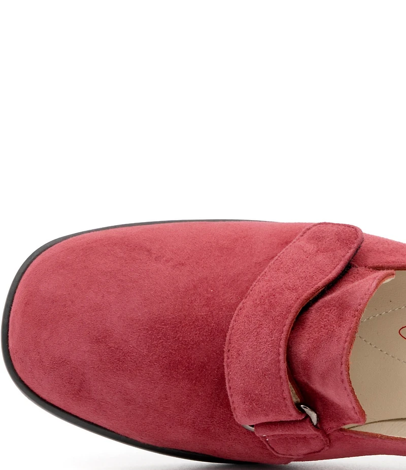 Amalfi Balzo Nubuck Suede Monk Strap Pumps