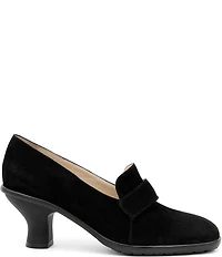 Amalfi Balzo Nubuck Suede Monk Strap Pumps