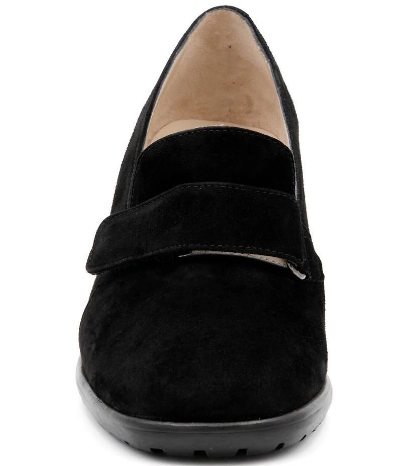 Amalfi Balzo Nubuck Suede Monk Strap Pumps