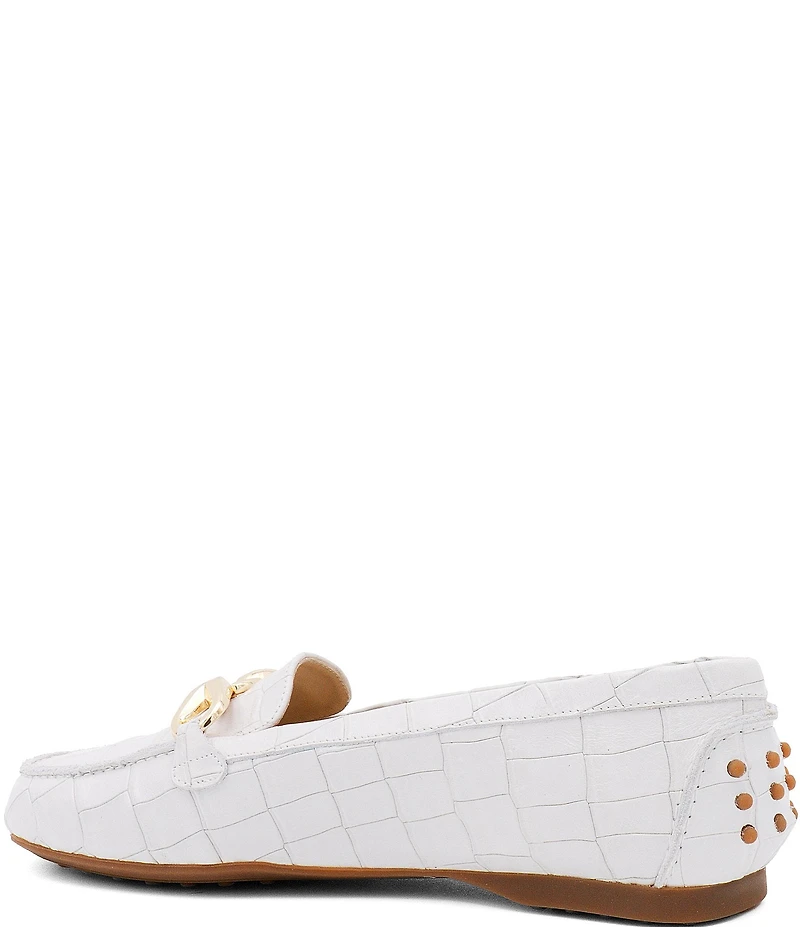 Amalfi Decano Croco Leather Hardware Loafers