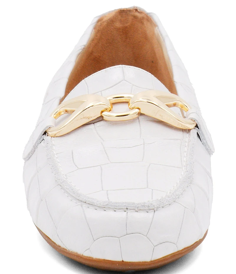 Amalfi Decano Croco Leather Hardware Loafers