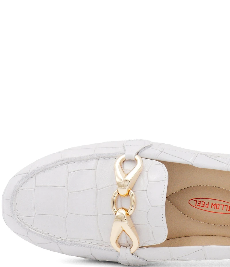 Amalfi Decano Croco Leather Hardware Loafers