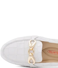 Amalfi Decano Croco Leather Hardware Loafers