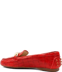 Amalfi Decano Croco Leather Hardware Loafers