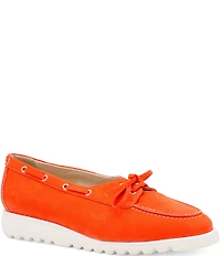 Amalfi Edera Suede Lace-Up Loafers