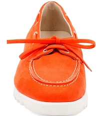 Amalfi Edera Suede Lace-Up Loafers