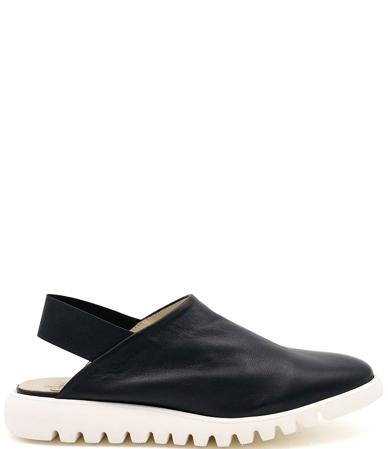 Amalfi Elettrona Leather Comfort Slingback Clogs