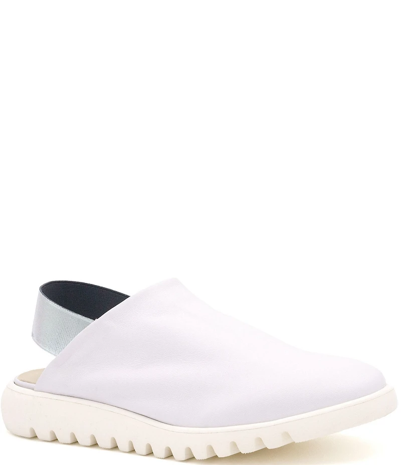 Amalfi Elettrona Leather Comfort Slingback Clogs