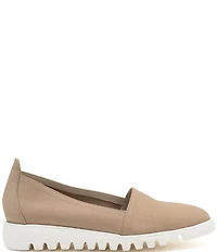 Amalfi Ella Suede Lug Sole Slip On Wedge Loafers