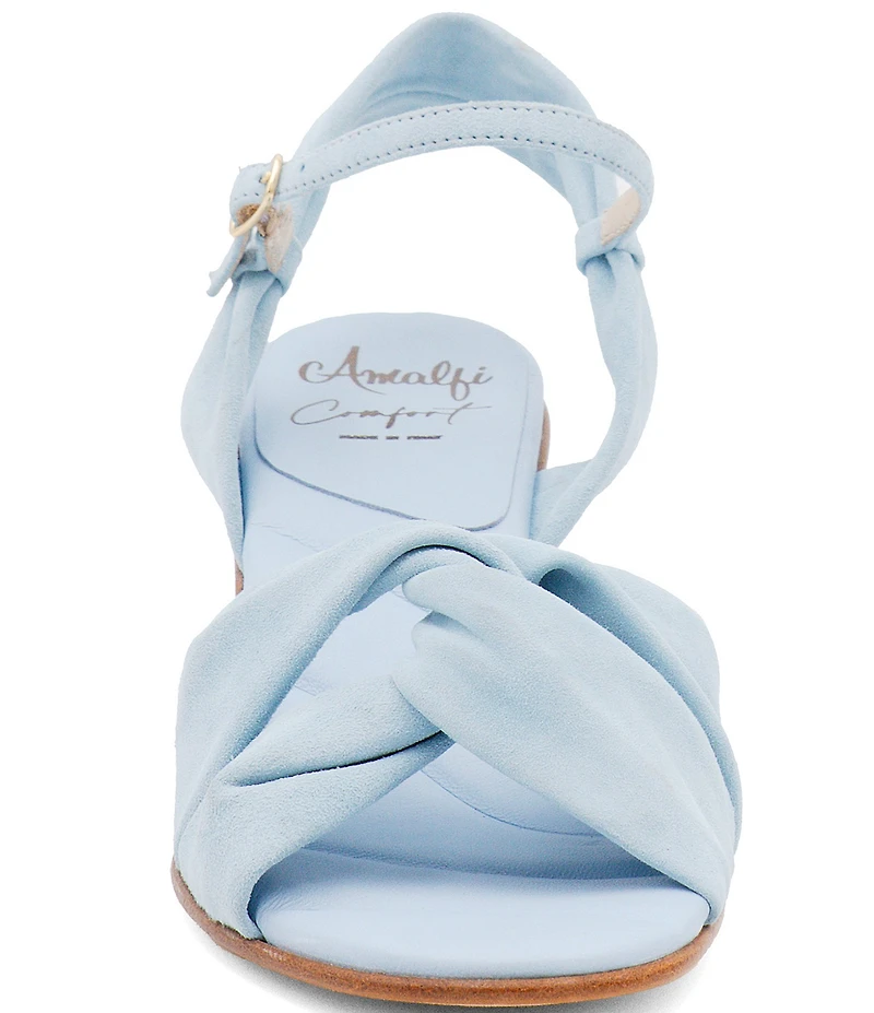 Amalfi Ellisse Suede Ankle Strap Dress Sandals