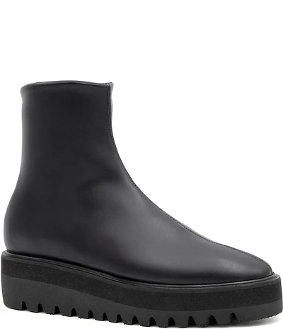 Amalfi Ermanno Stretch Leather Platform Booties